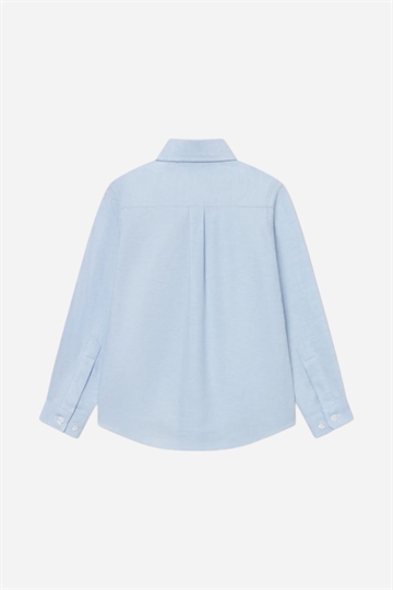 Les Deux Konrad Contrast Oxford Shirt - Light Blue